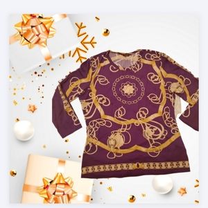 J Mclaughlin Catalina 3/4 sleeve top m